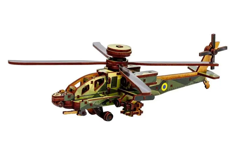 Конструктор Puz-00954 Sky Chopper, дерев'яний PuzzleOk - фото 3