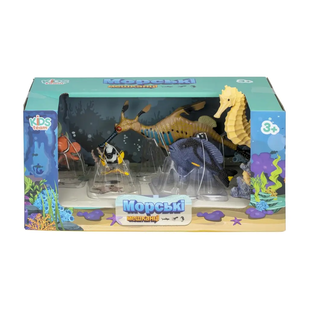 Фігурка Kids Team Морські мешканці: два морські котики, риба-лисиця, риба-клоун, риба-хірург (Q9899-P26_1) - фото 2
