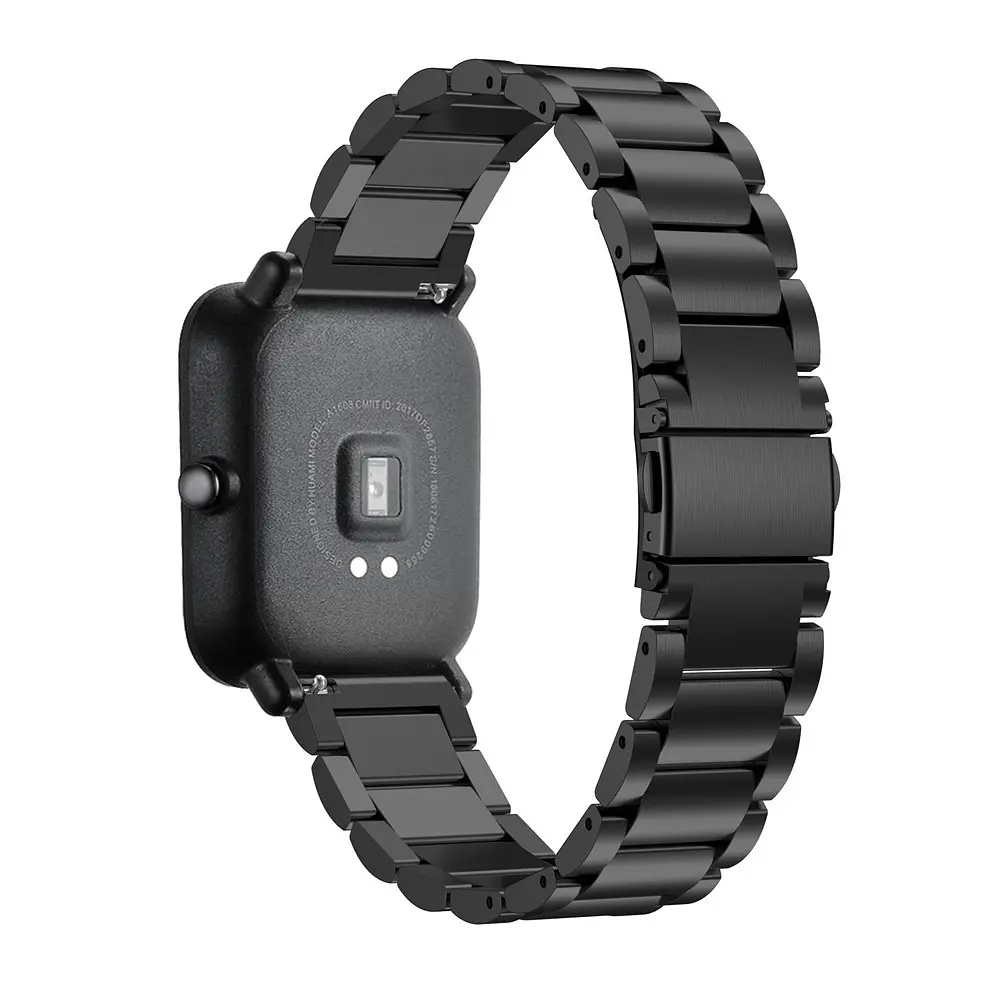 Металлический ремешок Primo для часов Xiaomi Huami Amazfit Bip/Amazfit GTS Black - фото 3