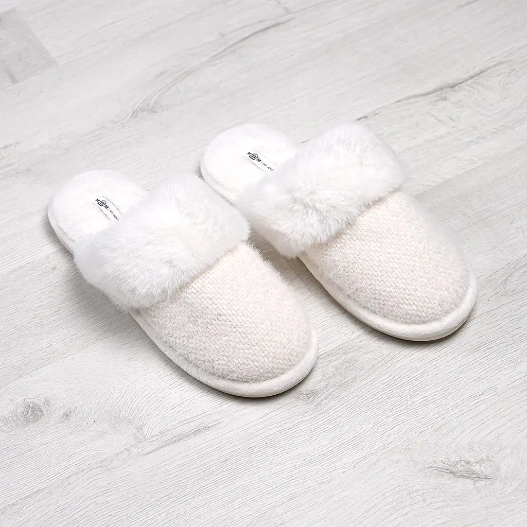 Кімнатні капці MBM My Home Vira розмір 36-37 білі (SL-04 36-37 WHITE) - фото 3