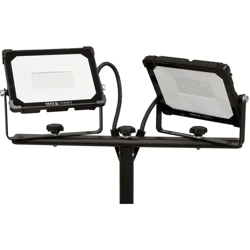 Прожекторы Yato SMD LED на штативе 2x30 Вт 230 В 2x2850 Lm черные (YT-818171) - фото 4