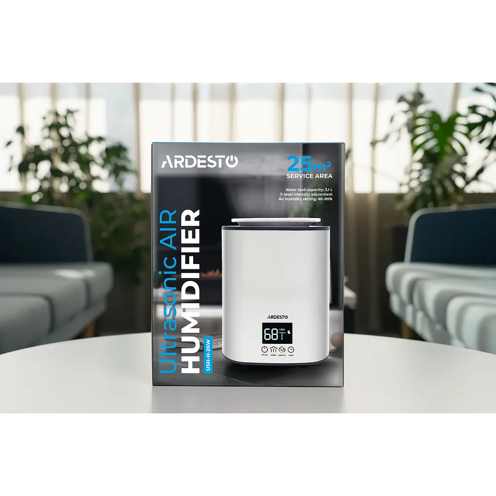 Зволожувач повітря Ardesto 3.1 л білий (USH-H-26W) - фото 11