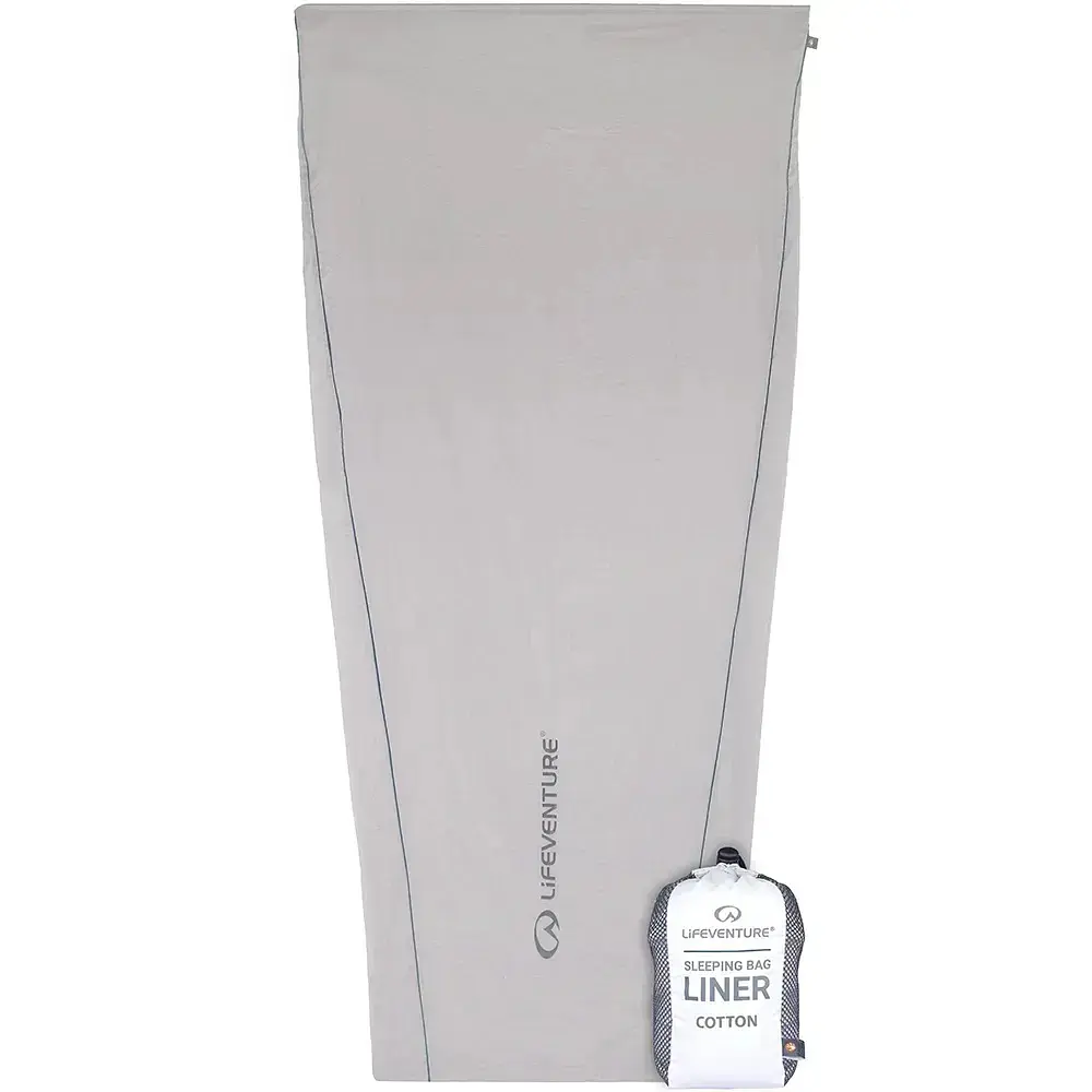 Вкладыш Lifeventure Cotton Lite Liner Mummy Светло-серый - фото 2