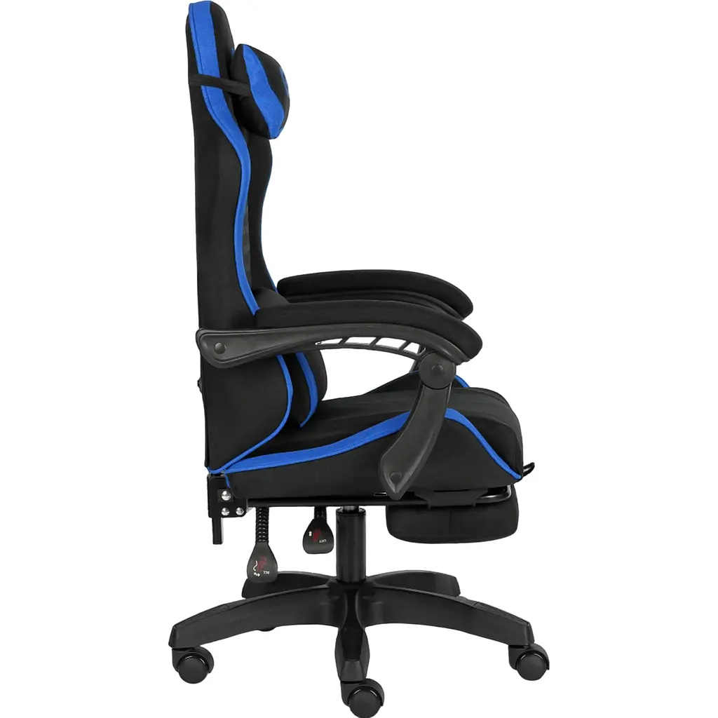 Геймерське крісло GT Racer X-2339 Fabric Black/Blue [166922] - фото 3
