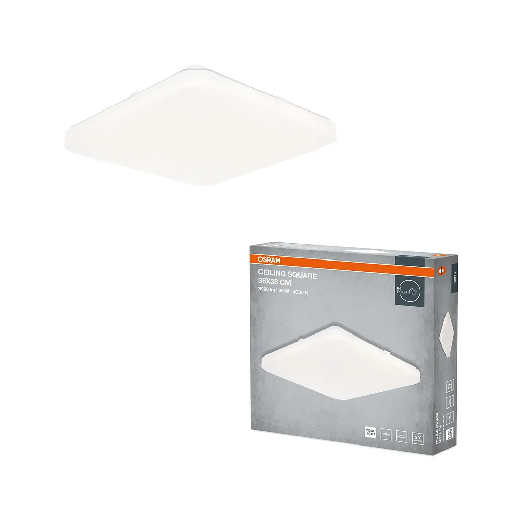 Osram Світильник накладний OSRAM CEILING SQUARE 36Вт 4000K 2880Лм - фото 4