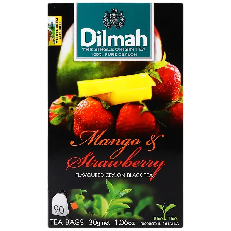 Чай черный Dilmah Mango&Strawberry 30 г (20 шт. х 1.5 г) (896867) - фото 2