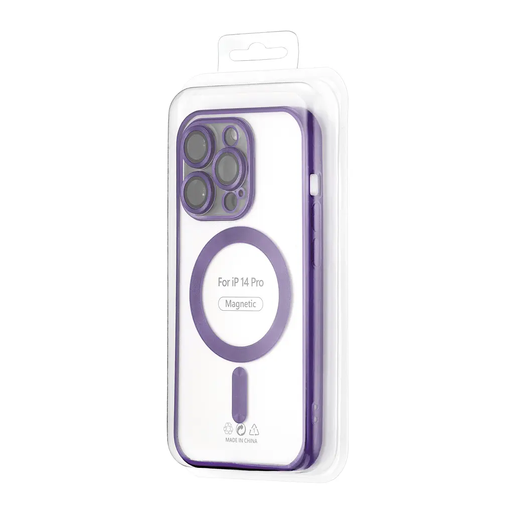 Чохол Ductil Metallic Edge with MagSafe (Protected Camera & Lens) iPhone 13 Pro Deep Purple - фото 2