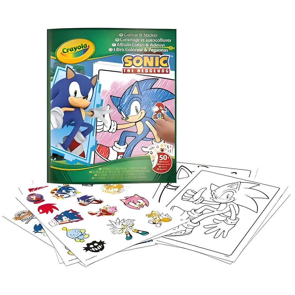Раскраска Crayola Sonic 32 страницы и 4 страницы наклейок - фото 3