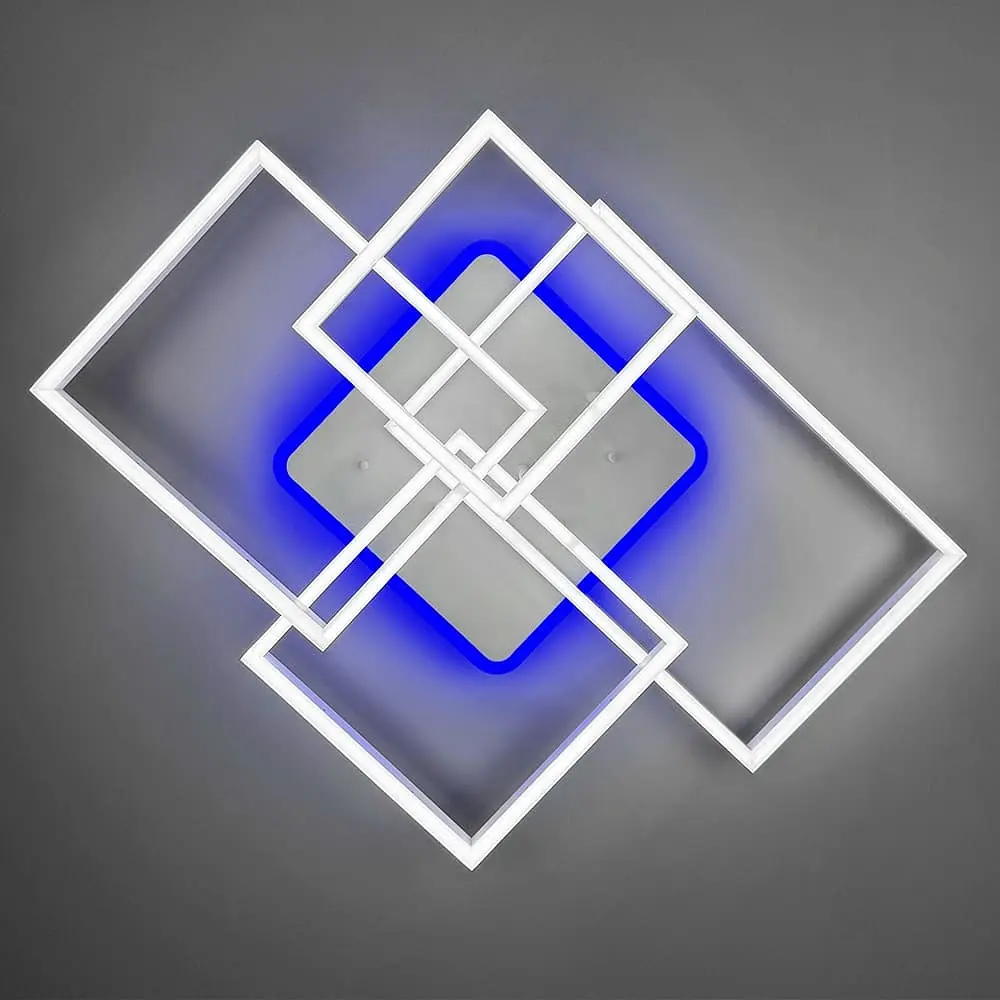 Светодиодная люстра Venida в белом корпусе 80х70 см Ст. A9040/4 RGB WT | Line F - фото 7