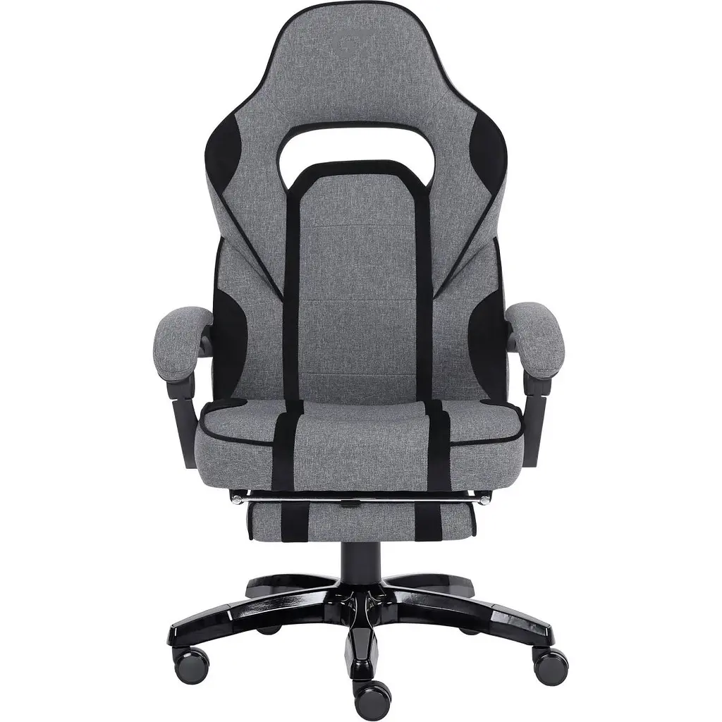 Геймерське крісло GT Racer X-2749-1 Fabric Gray\Black Suede [121451] - фото 2