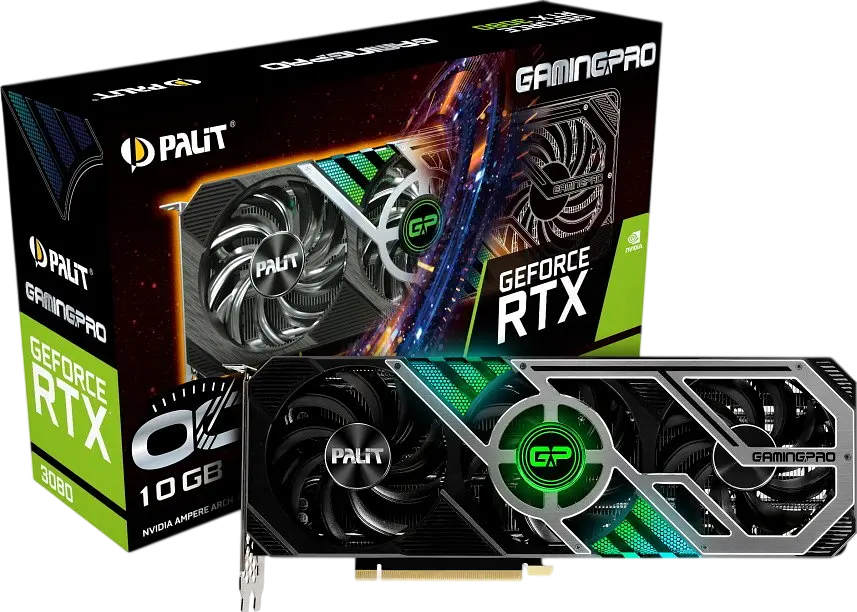 Відеокарта GeForce RTX 3080 10GB Palit GamingPro OC (NED3080S19IA-132AA) Б/В
