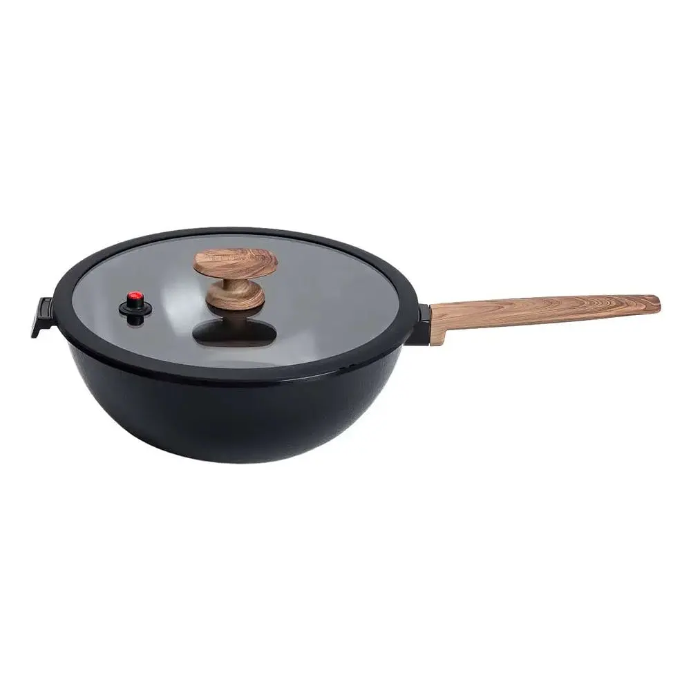 Сковорода ВОК MGC алюмінієва 30 см з антипригарним покриттям, чорний MGC HP-4-460B - фото 3