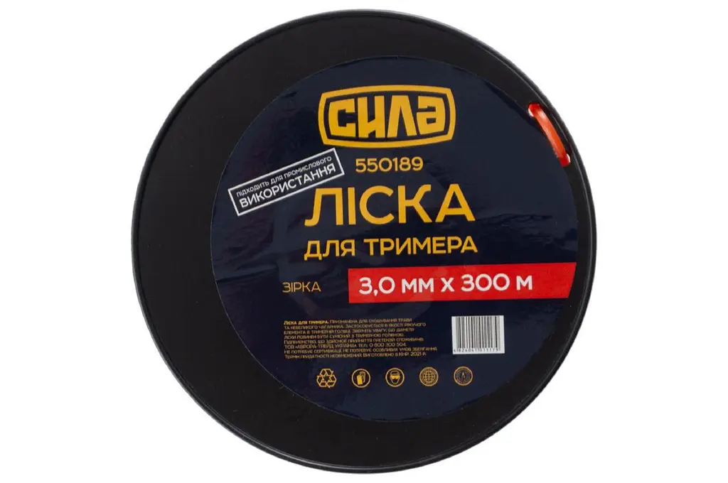 Лісочка для тримера та мотокоси Сила 3.0 мм x 300 м зірка - фото 3