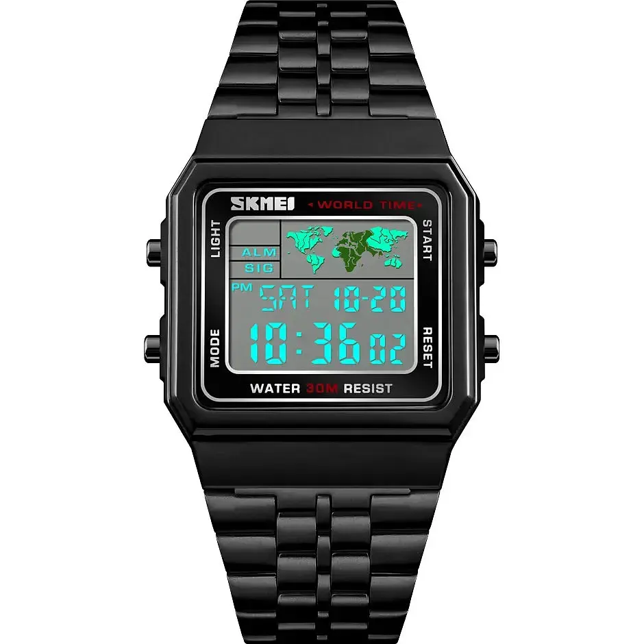Годинник наручний на сонячній батареї Skmei 1405 Black, 1405BK (15951) - фото 2