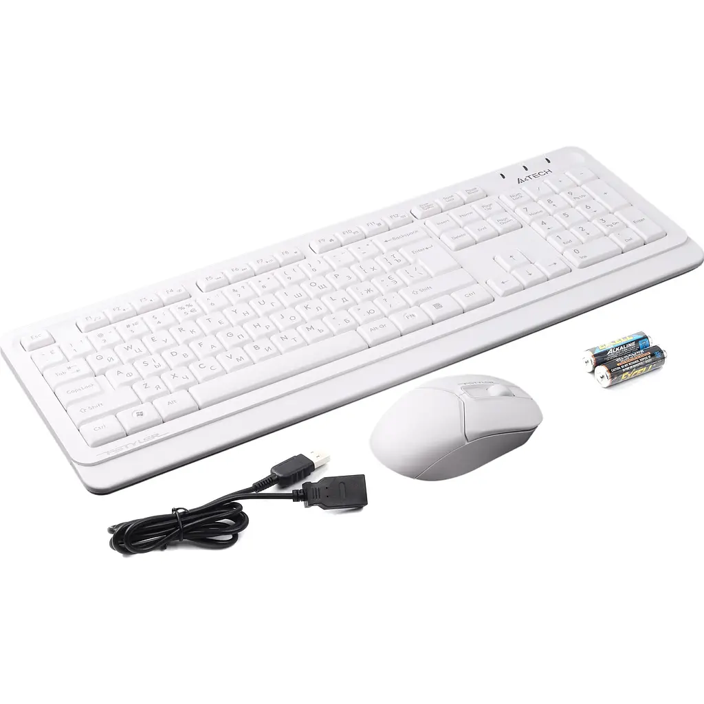Комплект (клавіатура + миша) A4Tech Fstyler FG1012 White [114628] - фото 10