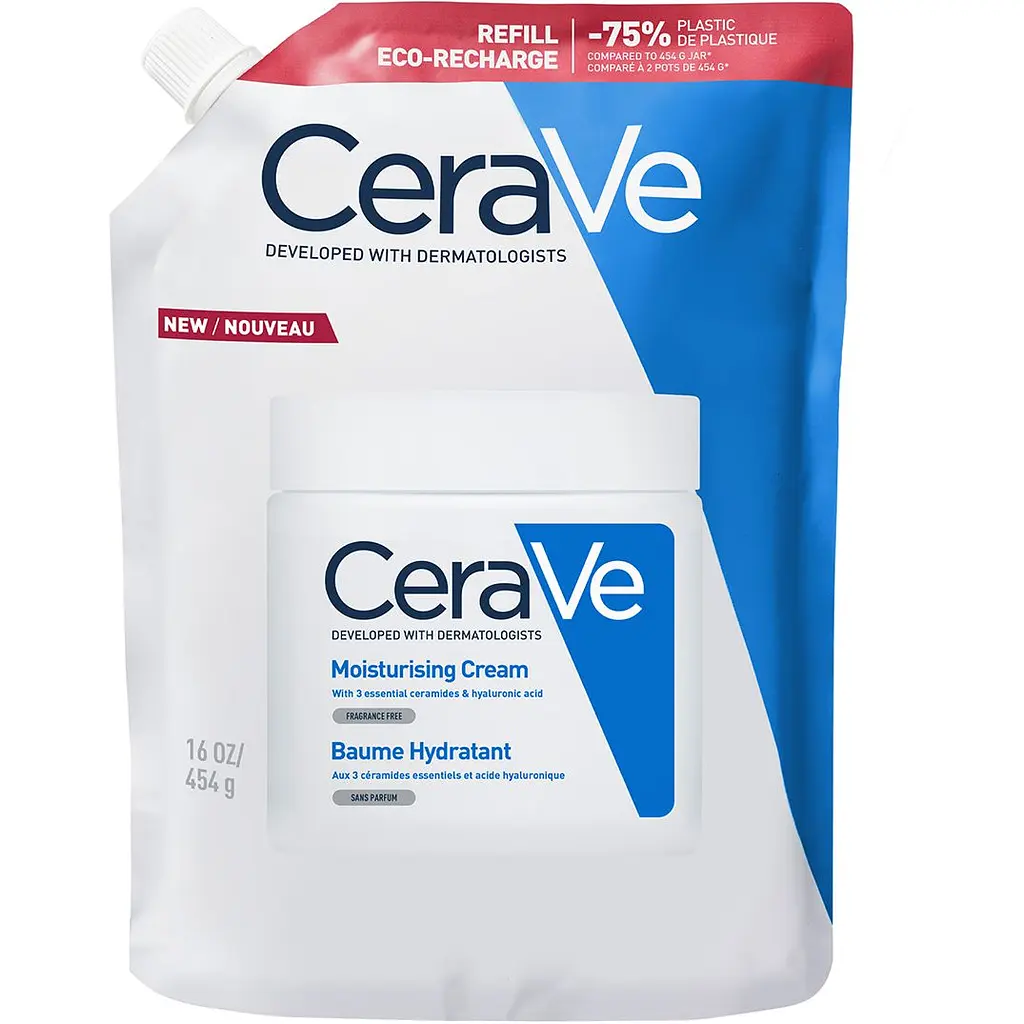 Набір: Зволожуючий крем CeraVe для сухої та дуже сухої шкіри обличчя та тіла 340 мл + Зволожуючий крем CeraVe 454 г - фото 3