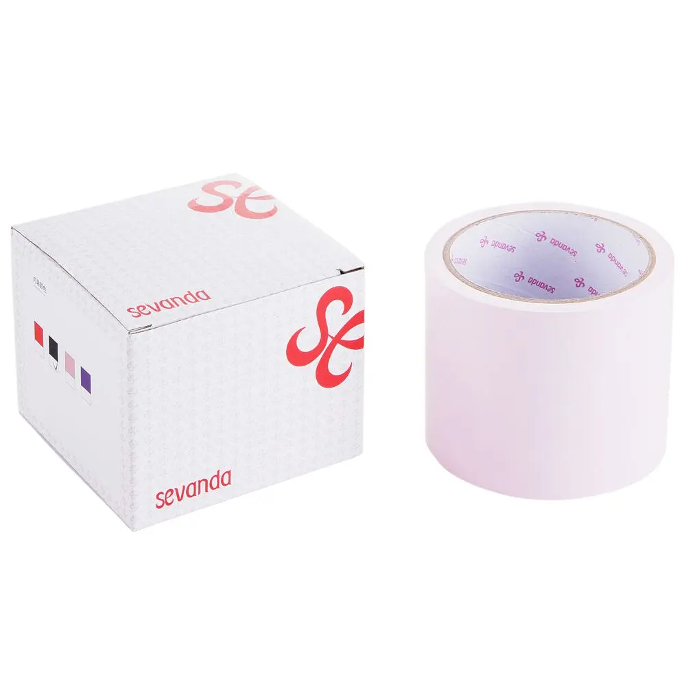 Скотч для бондажа LOCKINK SEVANDA Electrostatic Tape, блідо-рожевий, 16 м