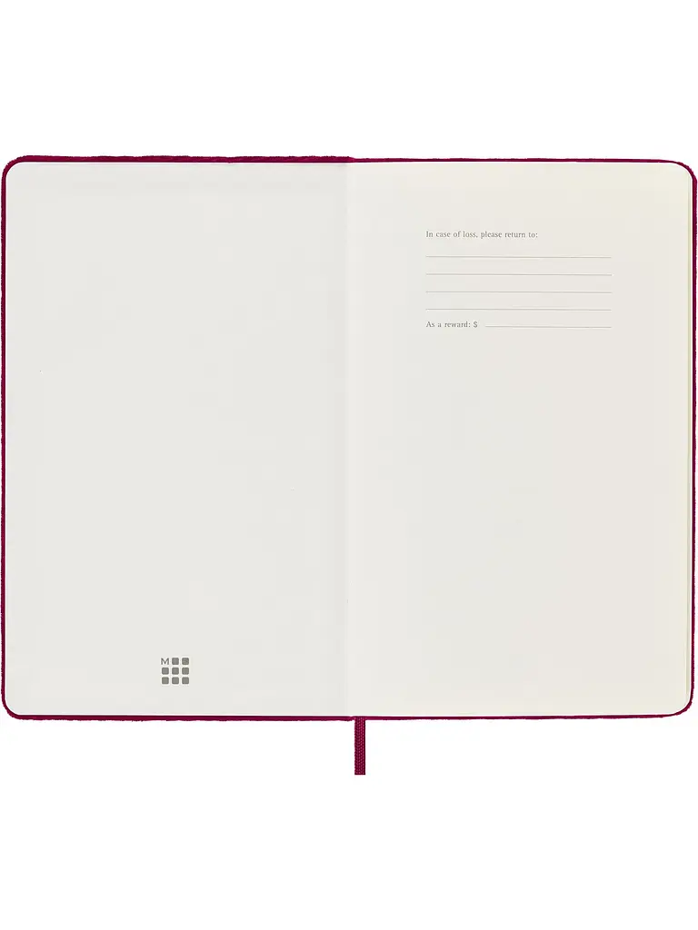Записник Moleskine Velvet середній, Лінійка Червоний + бокс (LCNBVELVQP060C) - фото 3