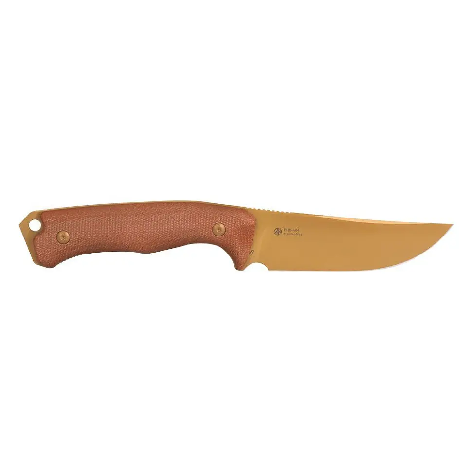 Ніж фіксований мисливський Ruike F186-MN, (11.8 см) D2/Micarta коричневий - фото 3