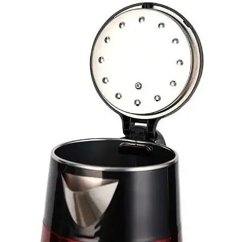 Електрочайник Domotec MS-5029 2 л 2000 Вт Чорний/Червоний - фото 3