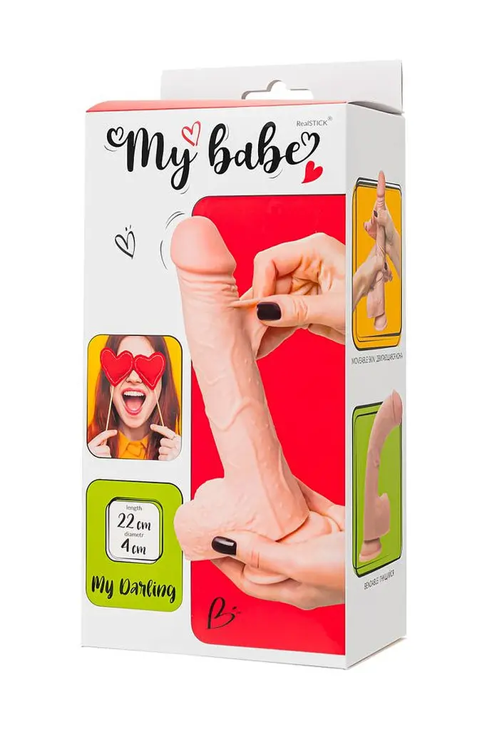 Фаллоимитатор My Babe My Darling Realistic 22 cm (телесный) - фото 10