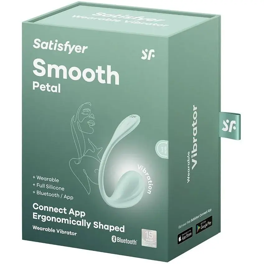 Смарт-віброяйце Satisfyer Smooth Petal Connect App Mint - фото 8