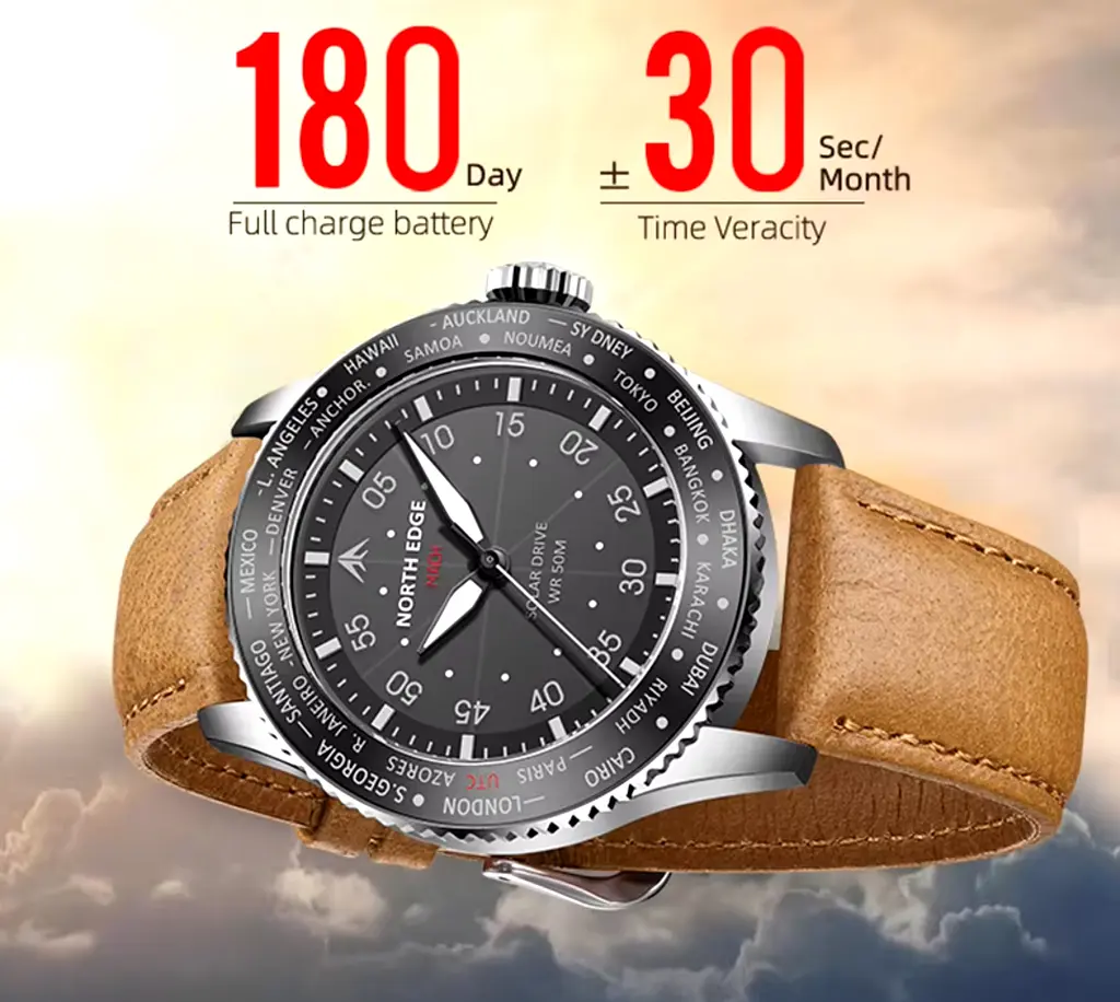 Годинник North Edge Mach Brown - фото 3