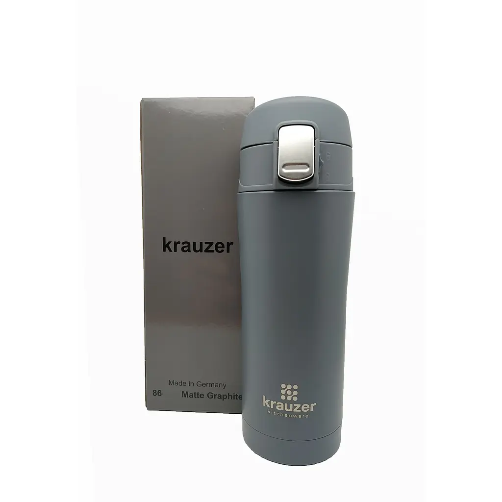 Термочашка Krauzer 500 мл сіра (86-500Matt Graphite) - фото 4