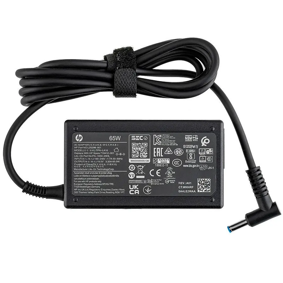 Блок живлення для ноутбука HP 19.5V 3.33A 65W 4.5x3.0-PIN чорний RECTANGULAR - фото 3