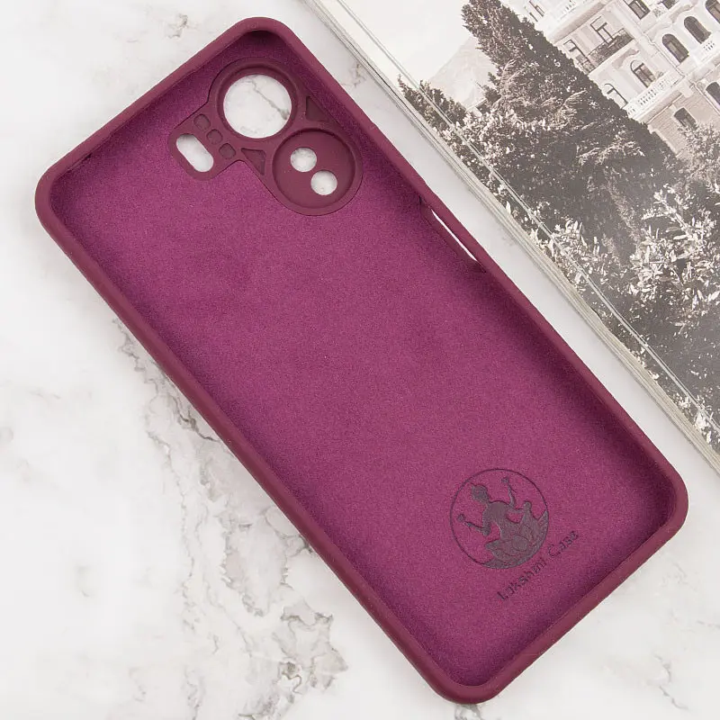 Чохол Lakshmi Silicone Cover Full Camera AAA with Logo для Xiaomi Redmi 13Coco C65 Бордовий - фото 4
