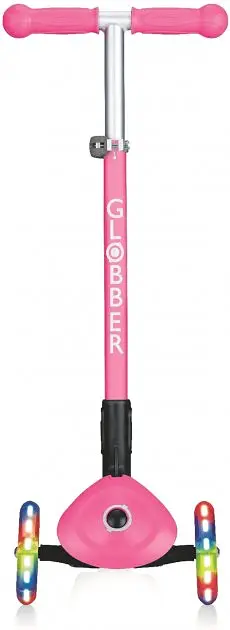 Самокат Globber Primo foldable lights, з колесами, що світяться, рожевий (432-110-2) - фото 3