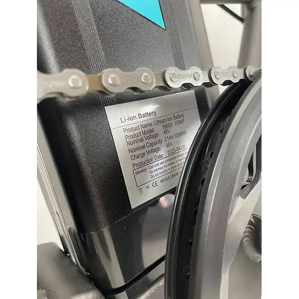 Електровелосипед E-scooter FateBike Mega 1000 1200W 48V 21Ah сірий - фото 10