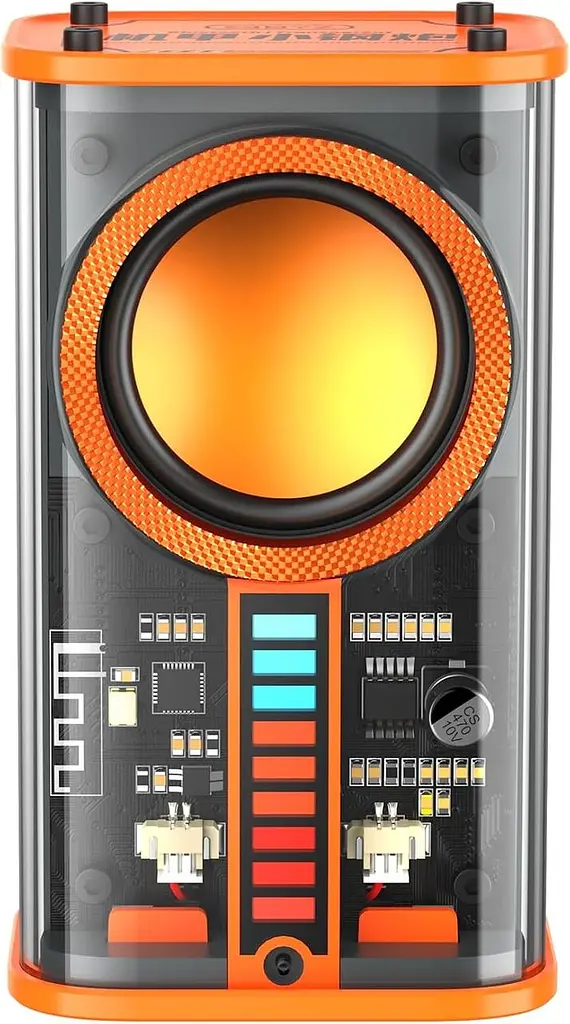 Портативна Bluetooth колонка K07 із прозорим корпусом, LED-підсвіткою та TWS - фото 2