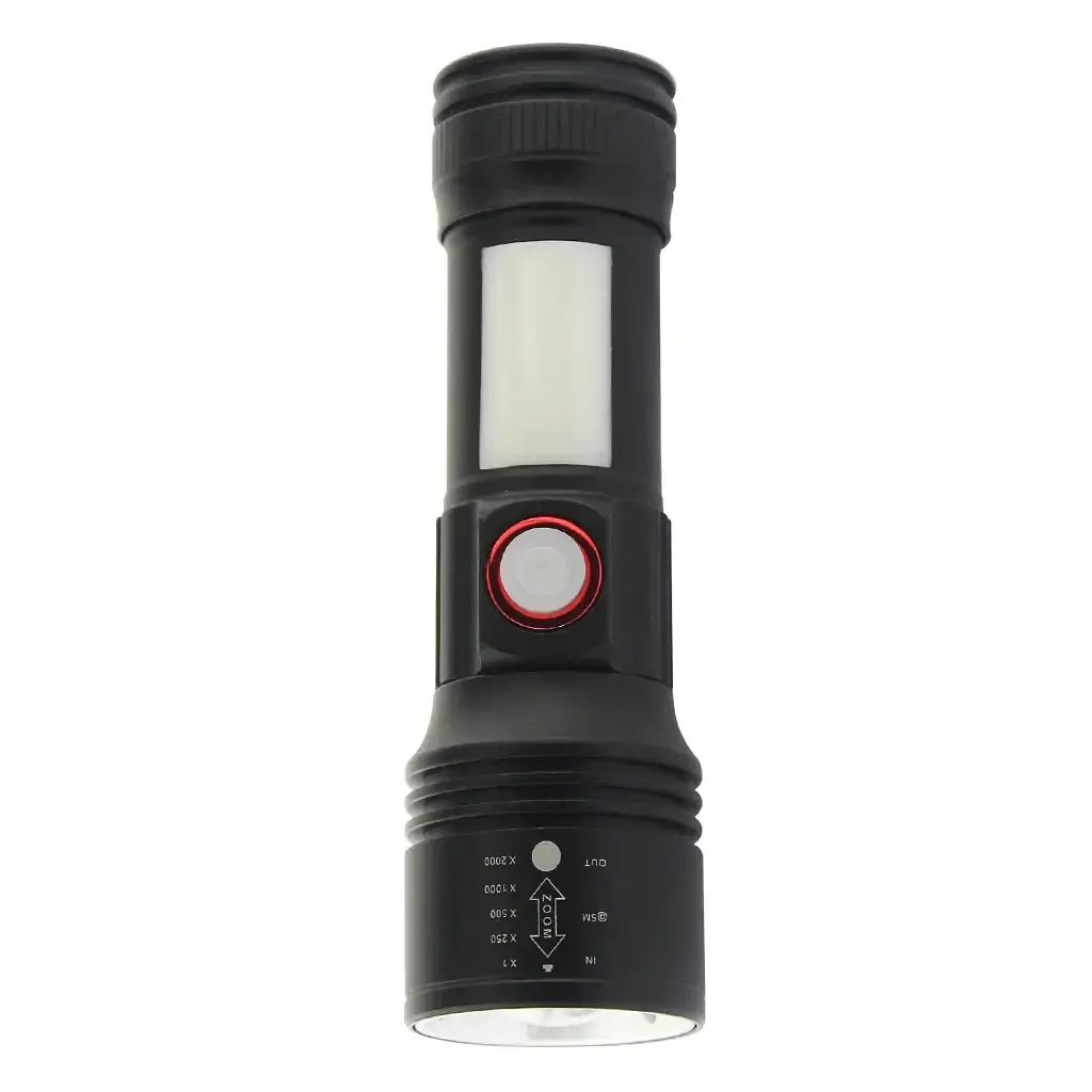 Ліхтар Quantum Adept 10W LED zoom +COB з USB (QM-FL1031) - фото 3