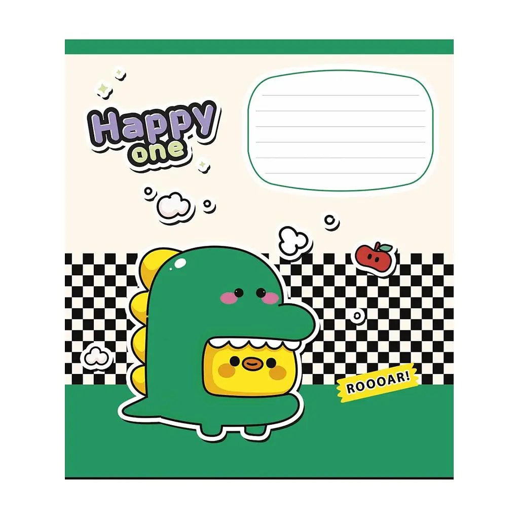 Зошит Школярик Happy one 18 аркушів клітинка (018-3532K), в асортименті - фото 4