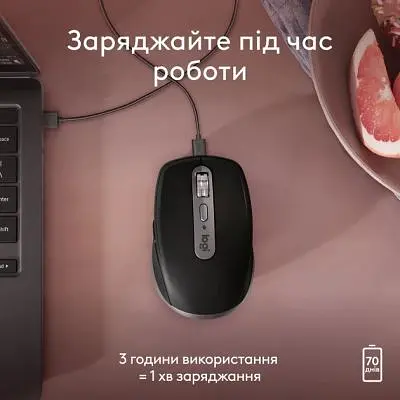 Комп'ютерна мишка Logitech MX Anywhere 3S для MAC Wireless Space Grey (910-006947) - фото 8