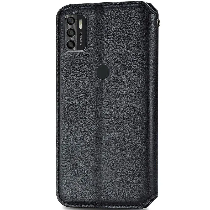 Шкіряний чохол-книжка GETMAN Cubic (PU) для ZTE Blade A7s (2020) Чорний - фото 4
