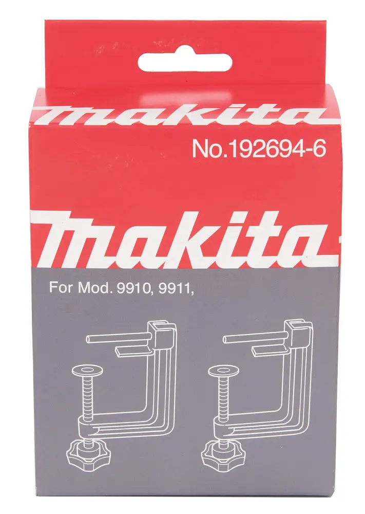 Комплект затискачів для стрічкових шліфмашин Makita 9910, 9911 (192694-6) - фото 2