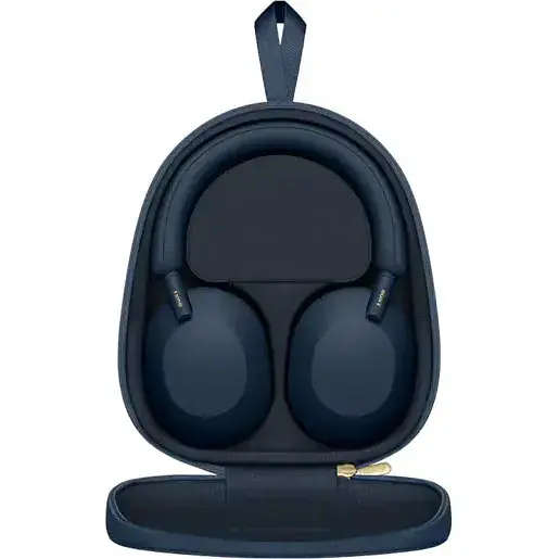 Наушники Sony Over-ear WH-1000XM5 BT 5.2 ANC Hi-Res AAC LDAC Wireless Mic синие - фото 5