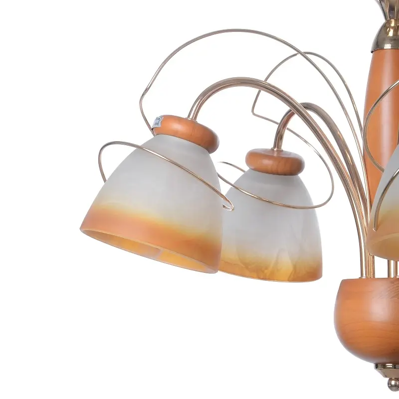 Люстра подвесная Brille прованс E27 60W BR (BKL-409S/5) - фото 3