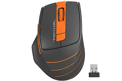 Миша бездротова A4Tech FG30 Black/Orange - фото 1