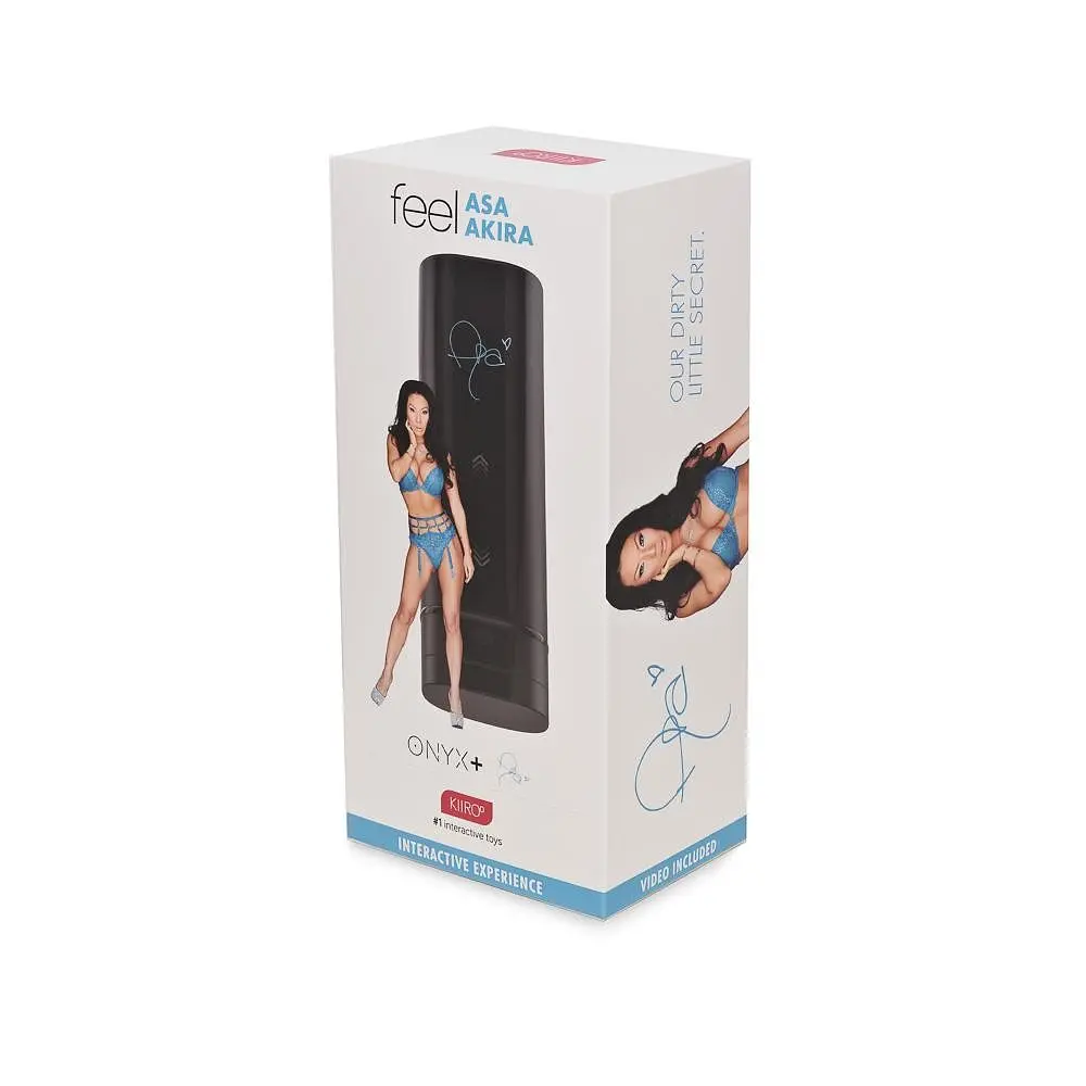 Мастурбатор Kiiroo Onyx+ Asa Akira з 10 кільцями що стискають, 16.5х4.5 см - фото 5