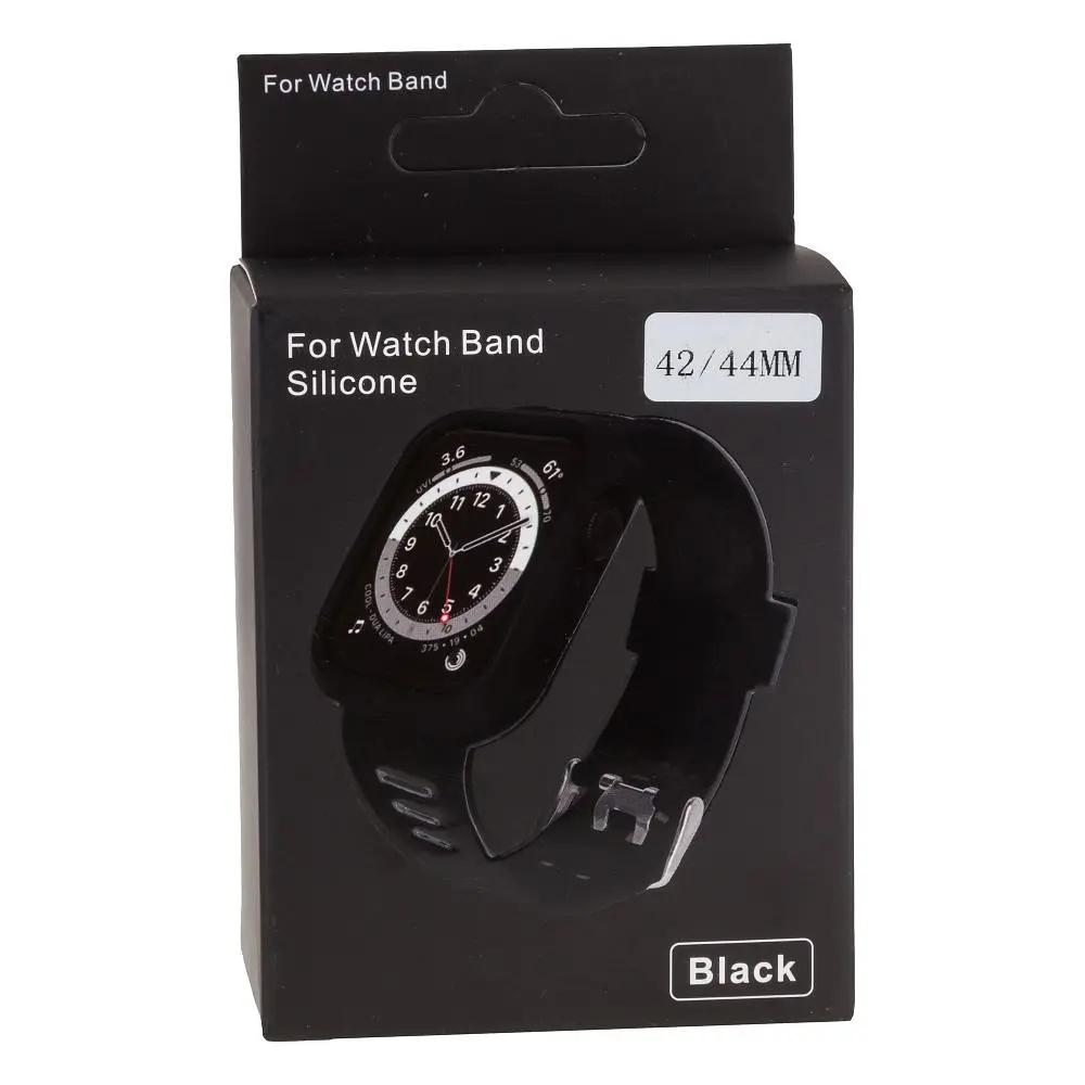 Ремінець силіконовий футляр Anchor Watch Band Apple Watch 42-44 мм Black - фото 2