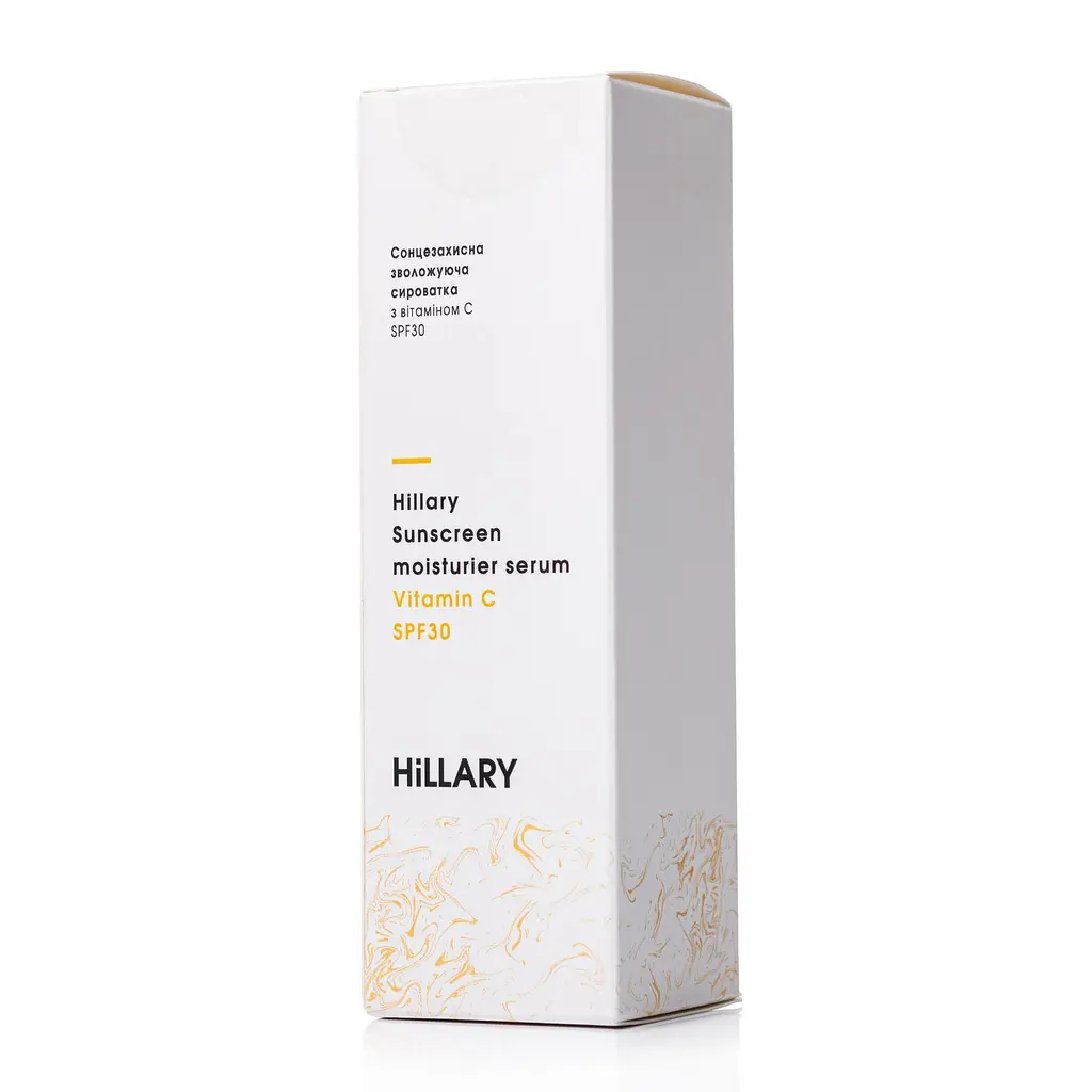 Сонцезахисна зволожуюча сироватка з вітаміном С SPF30 Sunscreen moisturier serum Vitamin C SPF30 Hillary 30 мл - фото 5