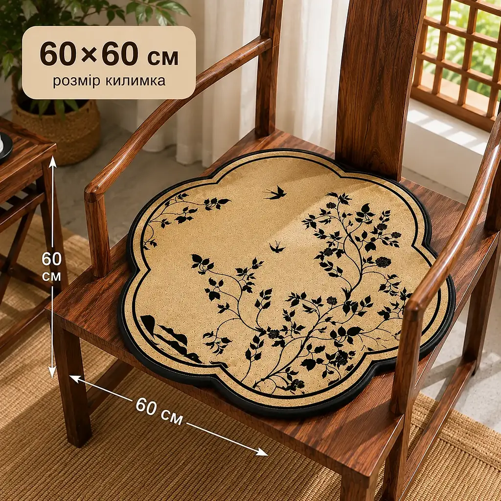 Подушка для стільця Solve з квітами 60 x 60 см (KT9000279) - фото 3