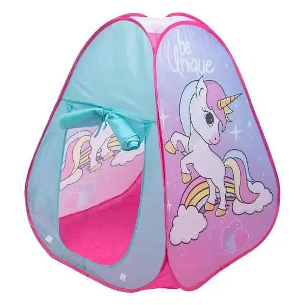 Намет дитячий ігровий LUGI HP-S-2ND з єдинорогом 80х80х100 см рожевий - фото 3