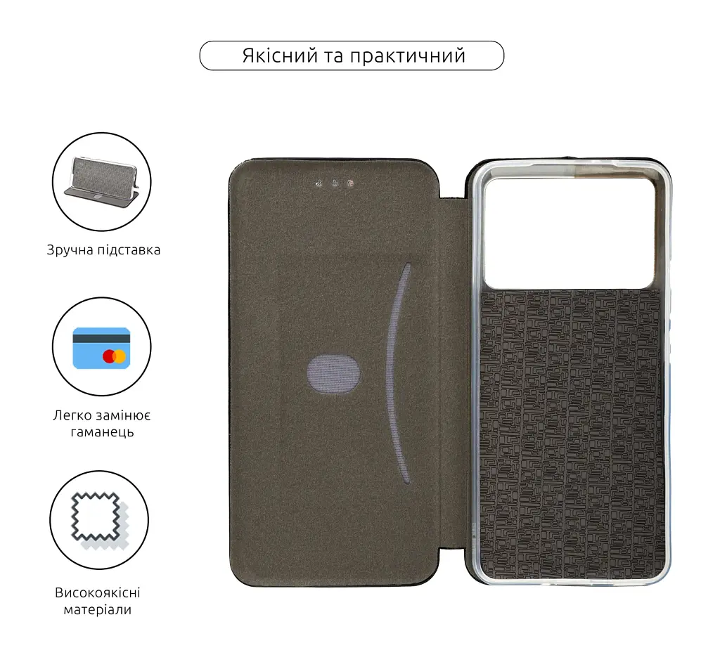 Чохол-книжка ArmorStandart G-Case для Xiaomi Poco F6 Pro Black - фото 3