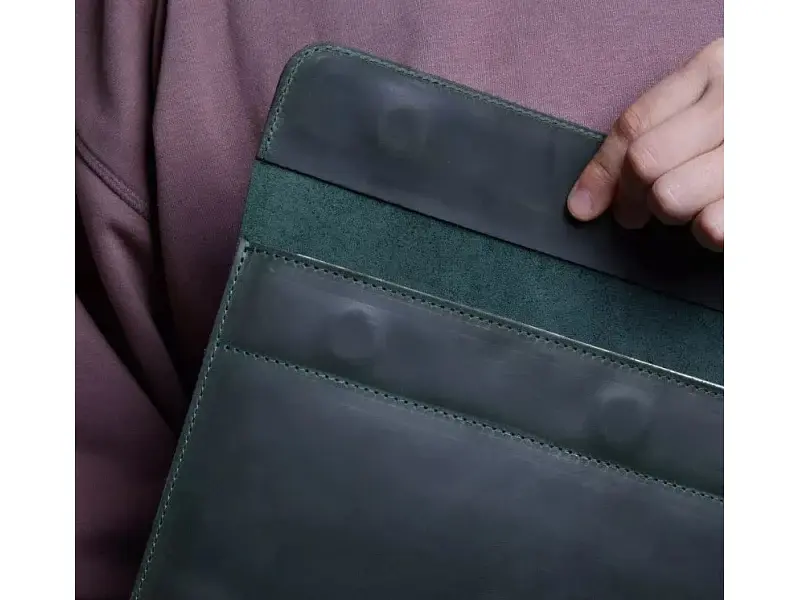 Чохол для ноутбука InCarne Klouz MacBook Pro 14 2021-2025 (вінтажний) зелений (klouz-green-vintage-pro-14) - фото 3
