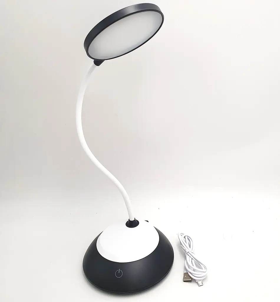 Настільна LED-лампа 40 см сенсорна світлодіодна 7 W акумуляторна (знімний 18650 2 × 1200 mAh) 3000–6500 K TITANUM 022B - фото 9