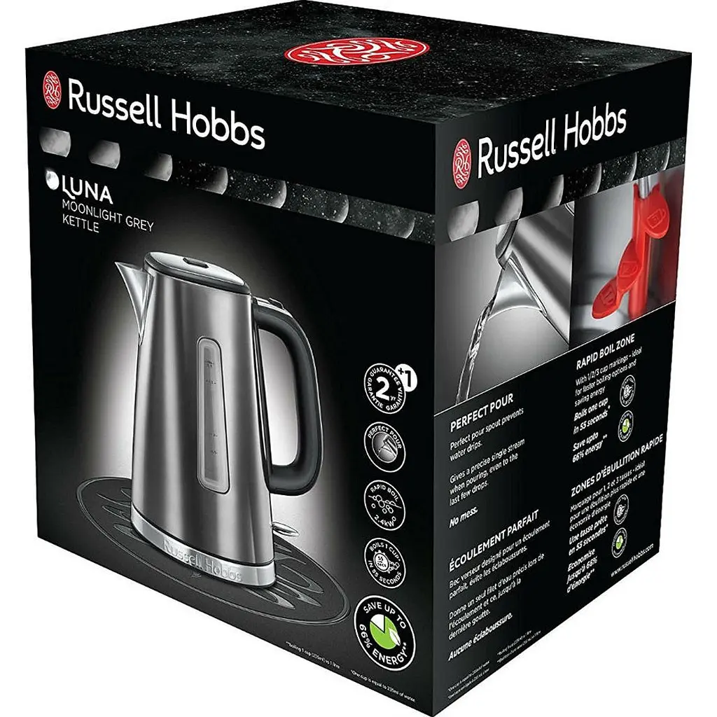 Електрочайник Russell Hobbs Luna 23211-70 Moonlight Grey [120313] - фото 6